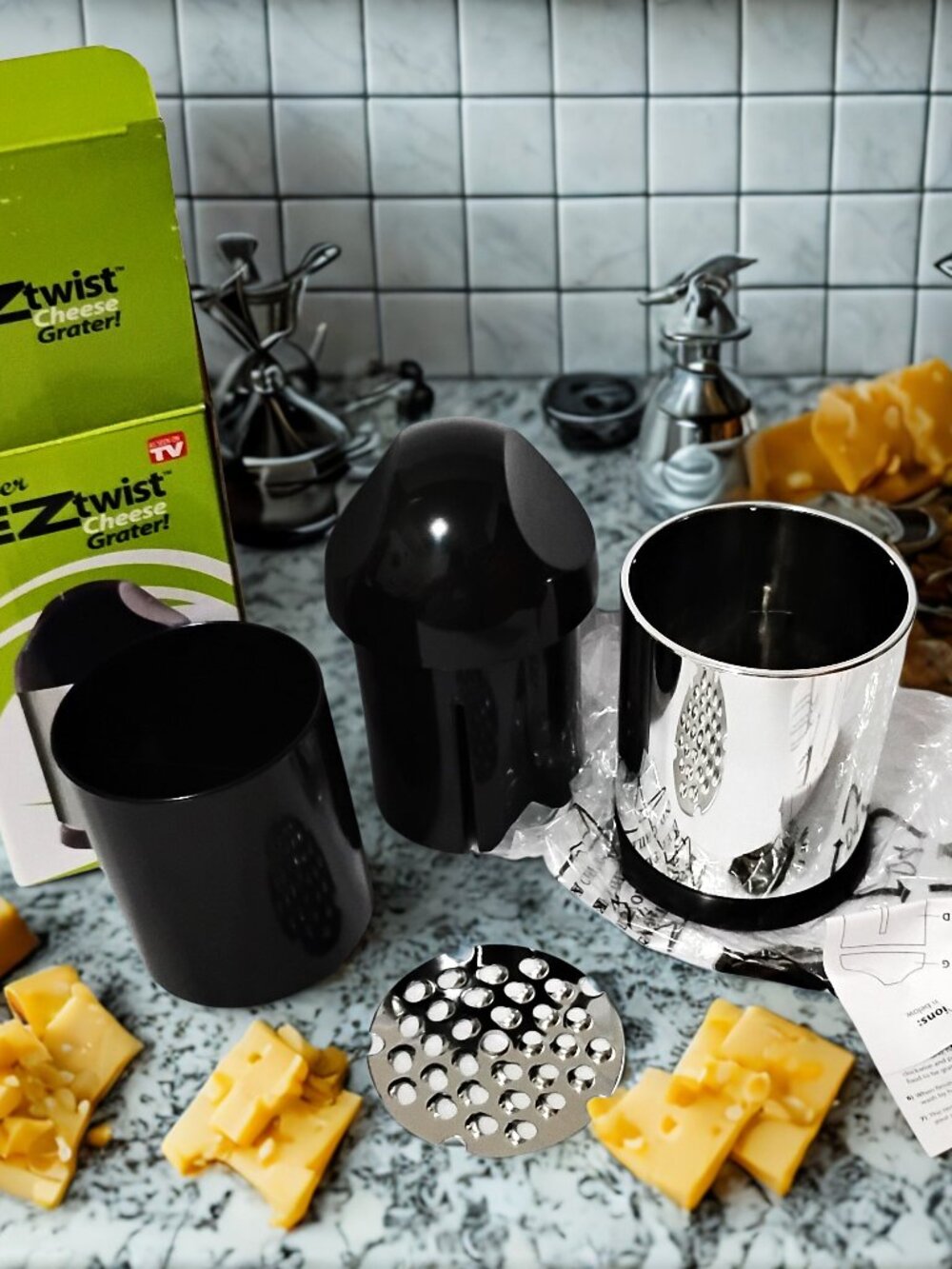 Super EZ Twist Cheese Grater "As Seen on TV" NEW in Box